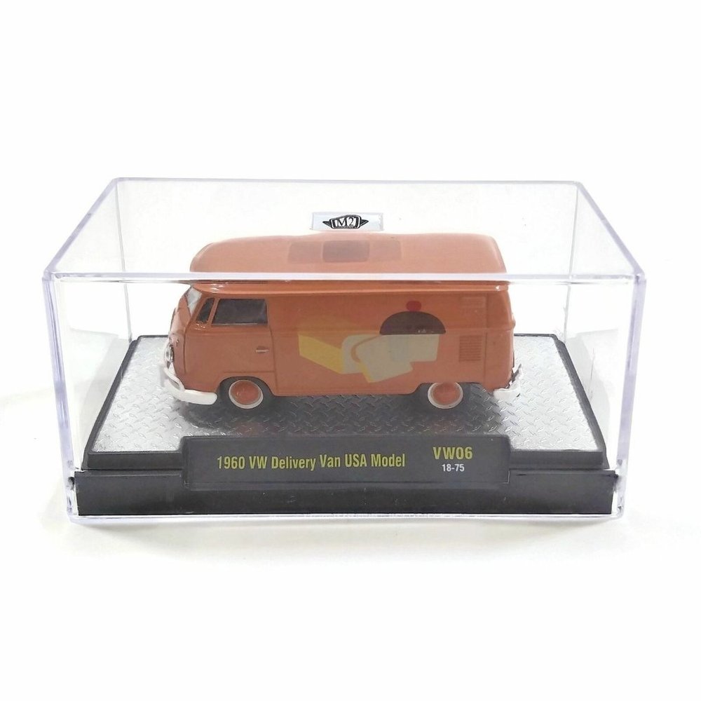 1960 WW Delivery Van USA Model Orange Volkswagen Collectible Cars Collection